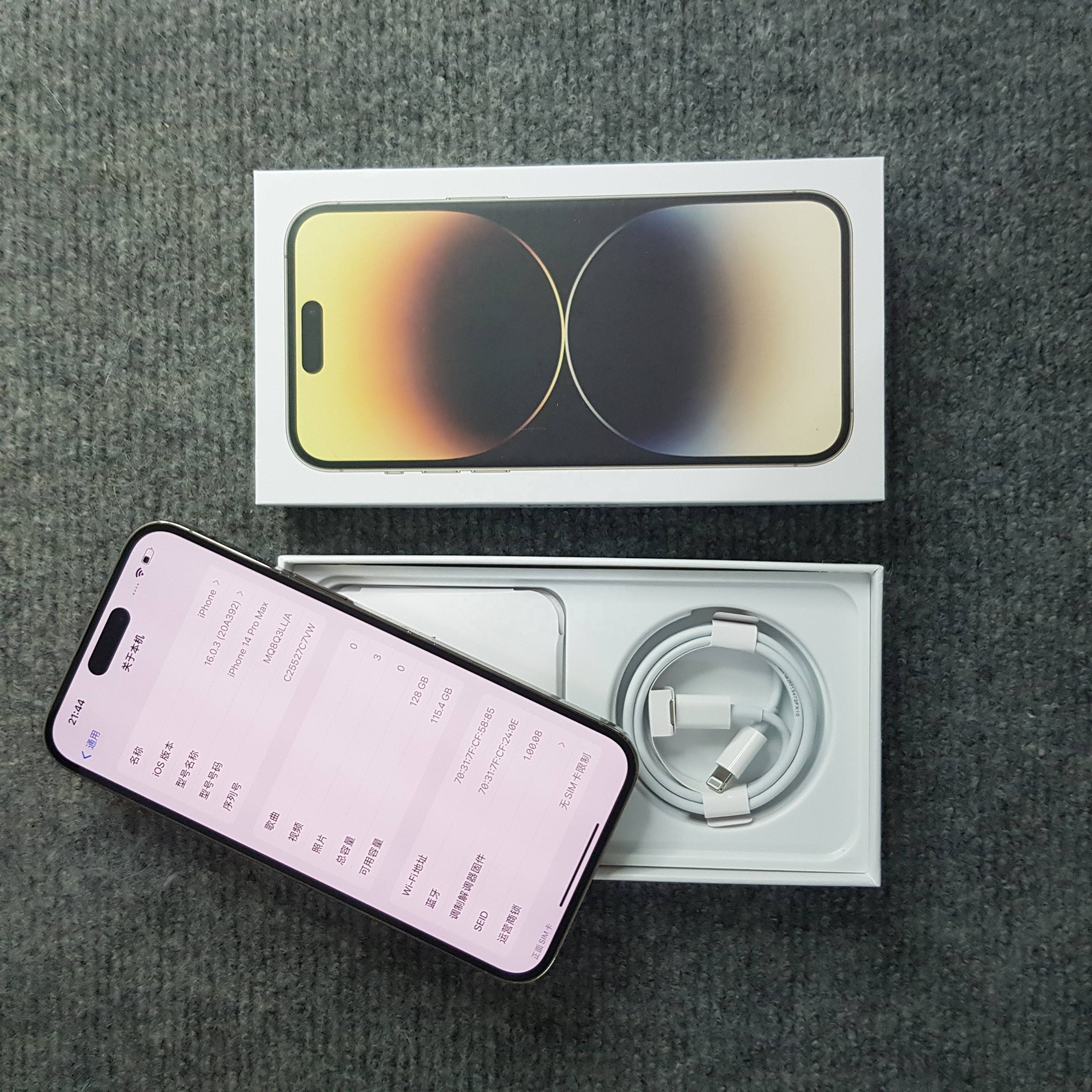 Original 14Pro 128GB 256GB 512GB Storage Bulk Used Mobile Phone Original for Iphone 14 Pro with 5G Smartphone 6.1 Slight Scratch