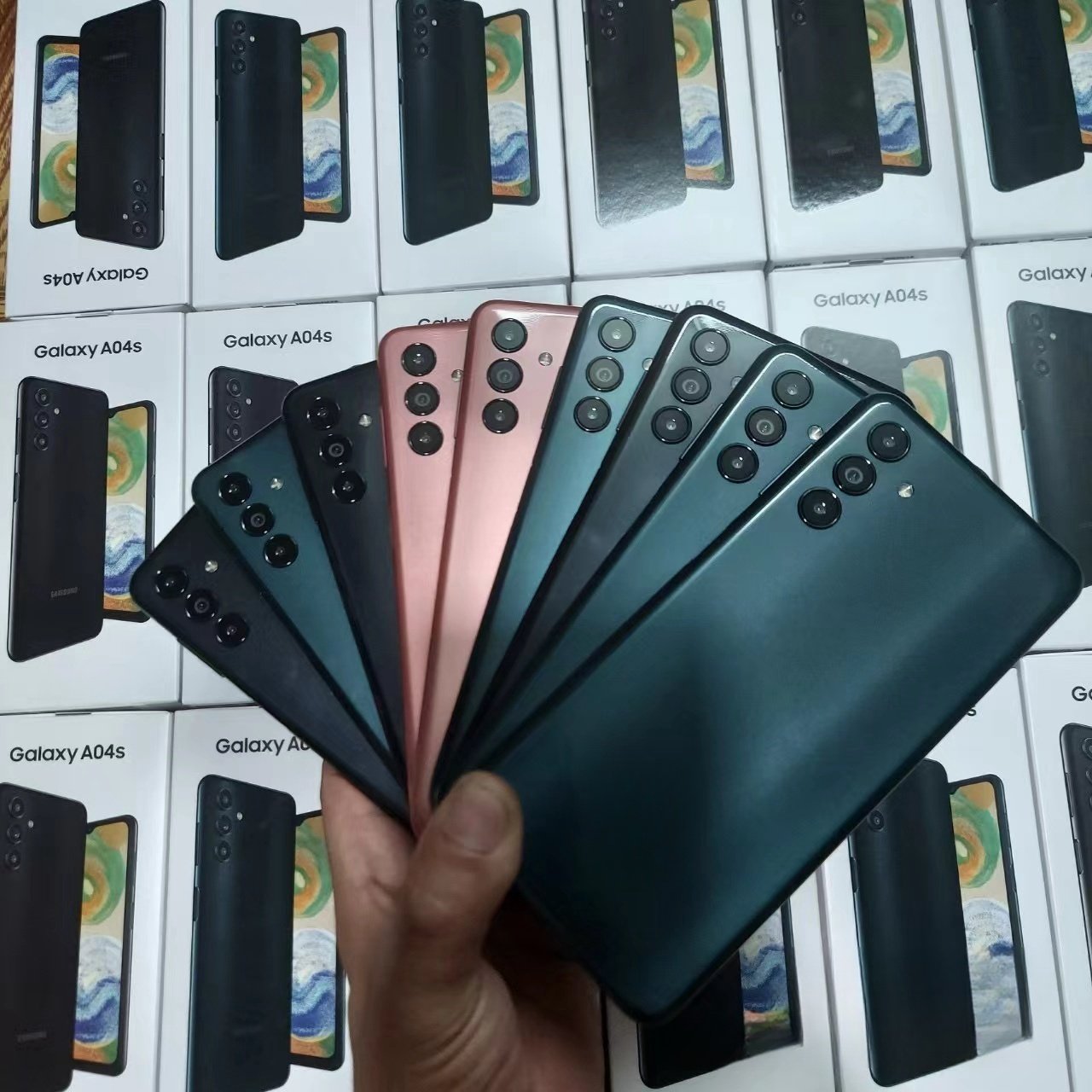A+ Grade Fingerprint Second Hand Low Price A04s Used Android Phone Wholesale