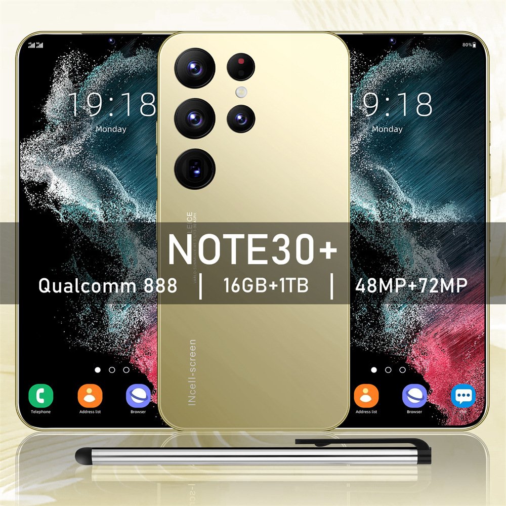 Cheap mobile phone Note30+ all-in-one 6.8-inch large screen 5 million pixels Android 8.1 (1+16)