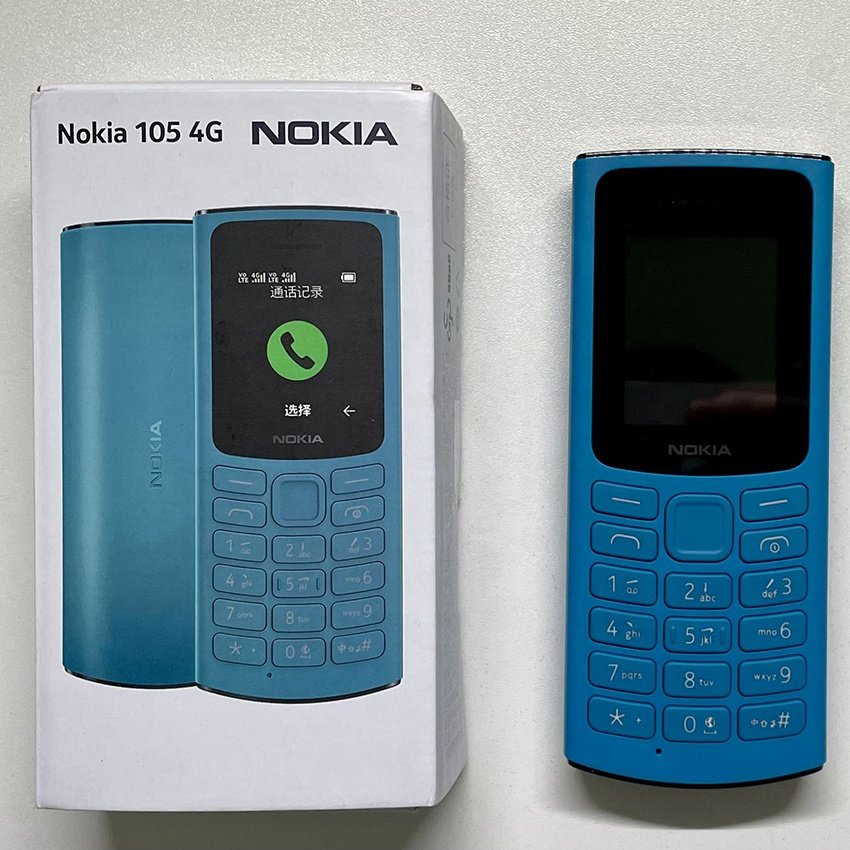 For Nokia 105 4g Original Feature Phone Used Mobile Phone Unlocked Original 1.8 Inch Nokla Support For Multiple Languages