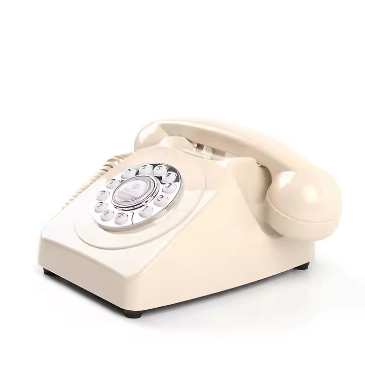 Antique Retro Ceremony Birthday Party Audio Guestbook Telephone Old-fashion Lvory Dial Audio Wedding Guest Book Exquisite Phone