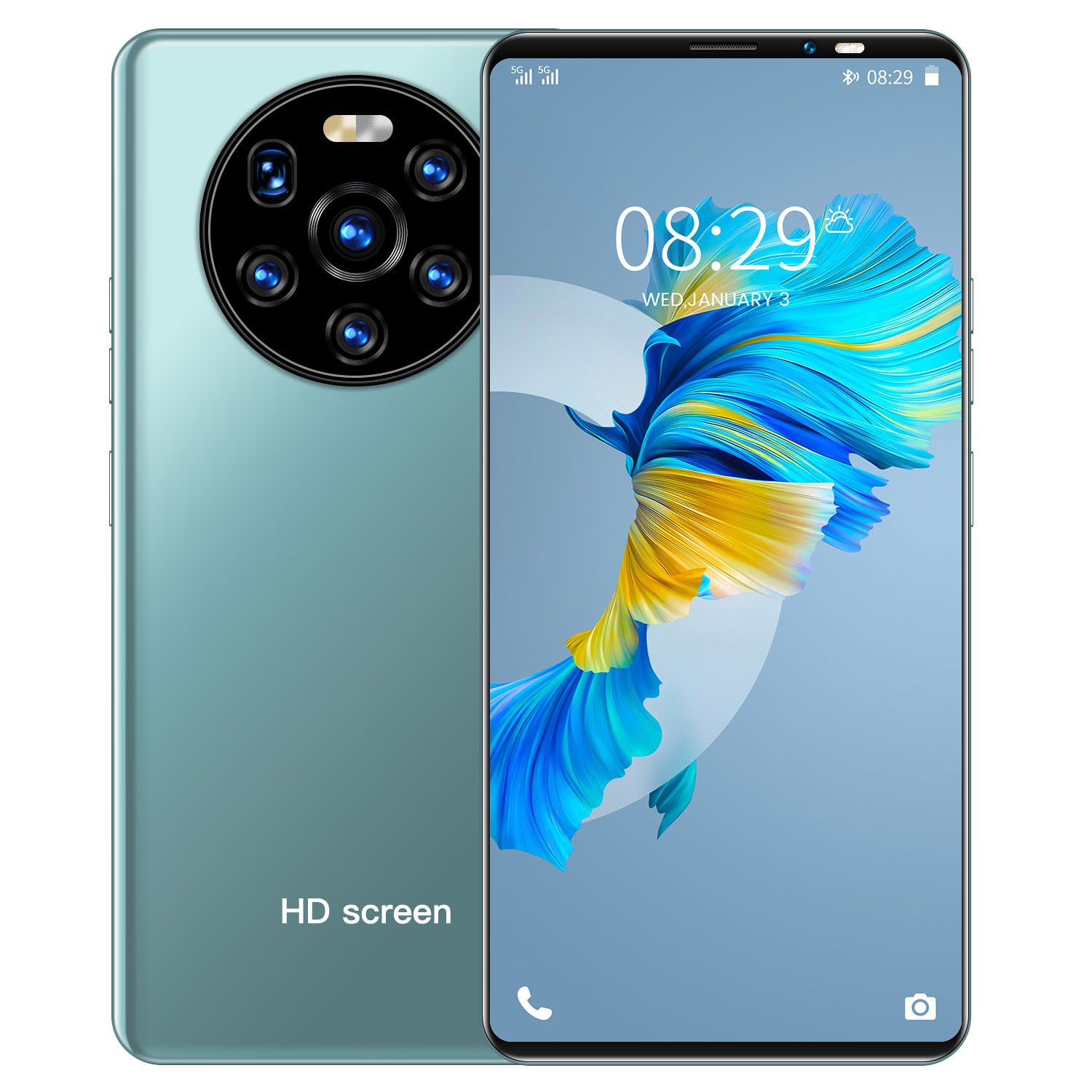 2024 New Gaming Mate50 Pro 5.8 "1+8G Android Smartphone Mobile Phone Cases Original