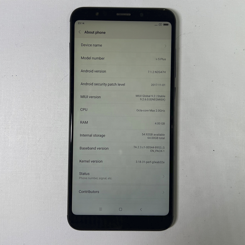 Wholesale Original used phone for RedMi 5 Plus Android smartphone used cell mobile phones 4A 5A 6A 7A 8A 7 8 9