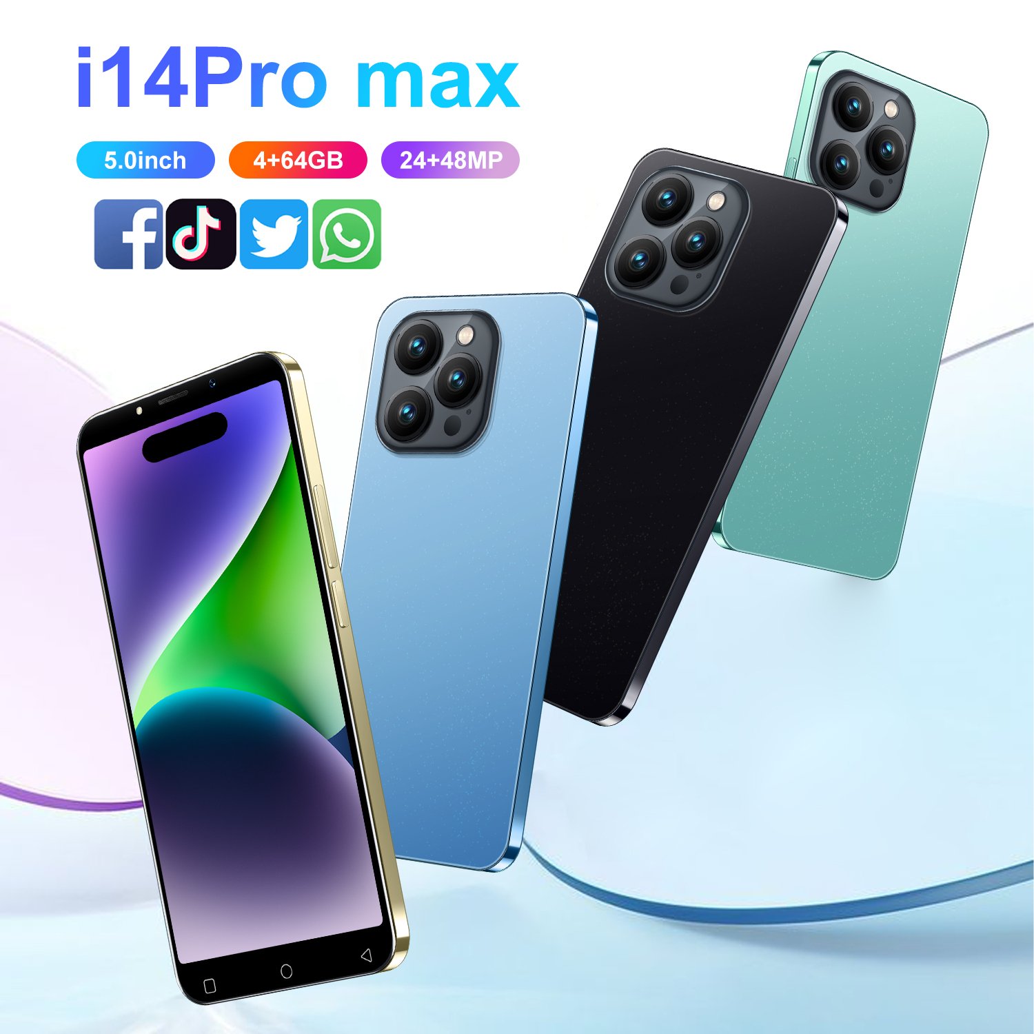 2024 New Limited original 14 pro max phone 6.7-inch used mobile phone