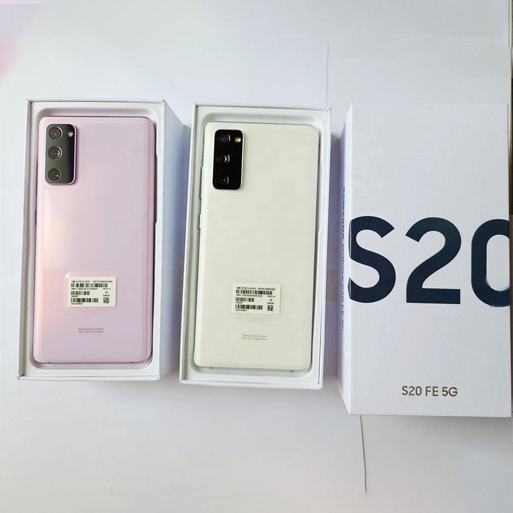 Wholesale high quality original used phone For Samsung S20 FE 5G smartphone 128GB 1sim unlocked second hand S10 S21 ultra