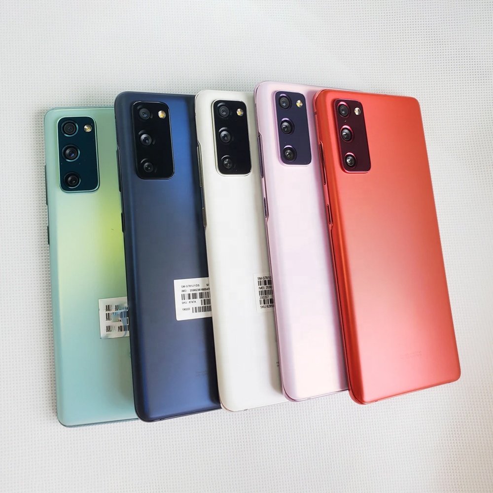 Wholesale high quality original used phone For Samsung S20 FE 5G smartphone 128GB 1sim unlocked second hand S10 S21 ultra