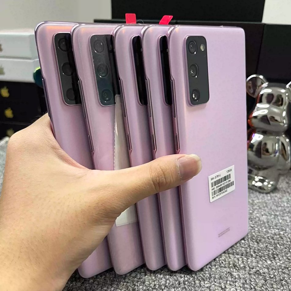 Wholesale high quality original used phone For Samsung S20 FE 5G smartphone 128GB 1sim unlocked second hand S10 S21 ultra