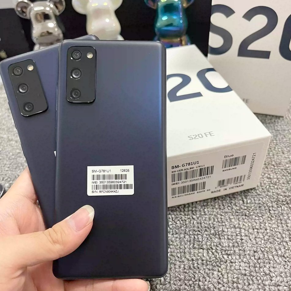 Wholesale high quality original used phone For Samsung S20 FE 5G smartphone 128GB 1sim unlocked second hand S10 S21 ultra