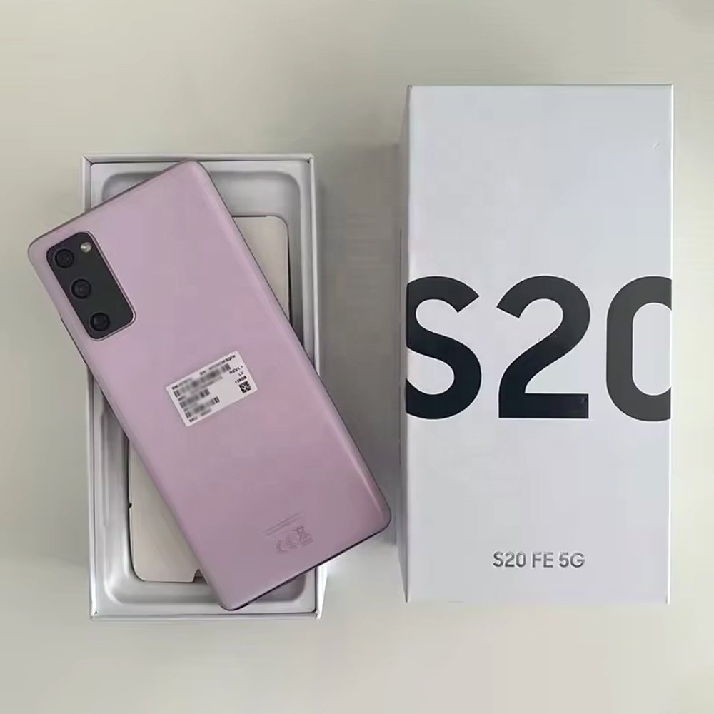 Wholesale high quality original used phone For Samsung S20 FE 5G smartphone 128GB 1sim unlocked second hand S10 S21 ultra