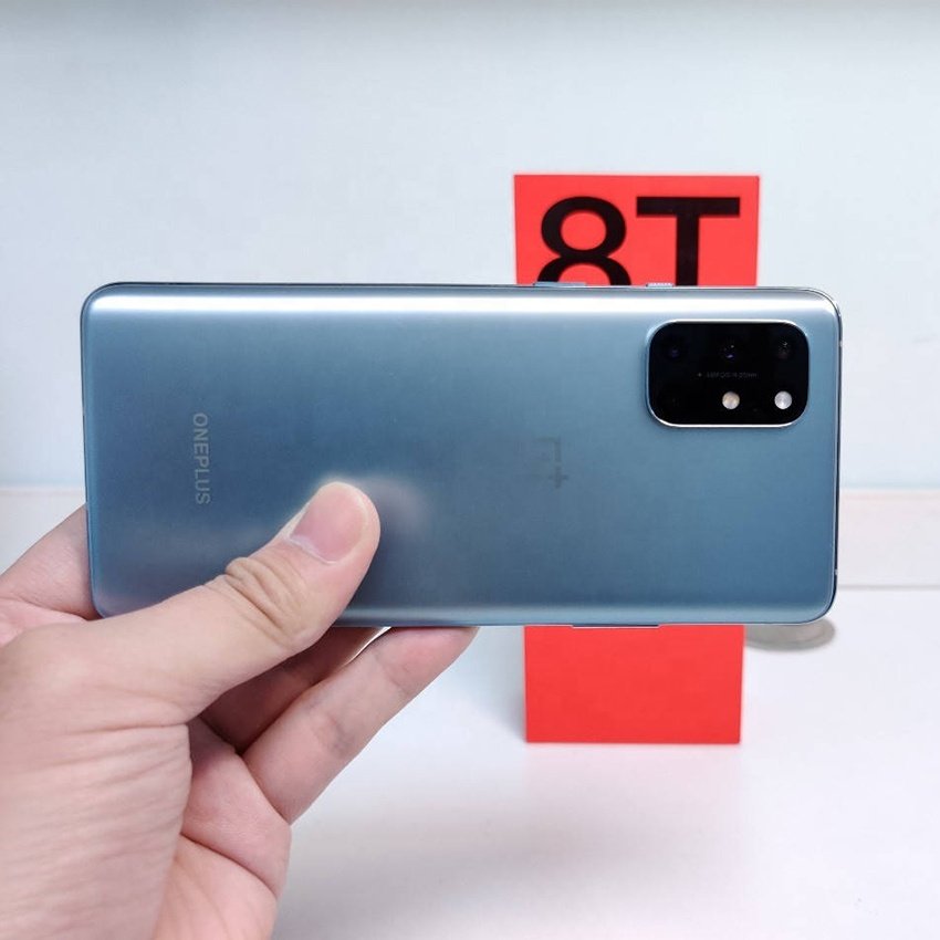 Used Mobile Phones OnePlus 8t 5g 12gb+256gb 512gb Green Silver Android 11 Factory Wholesale Refurbished Smart Phone