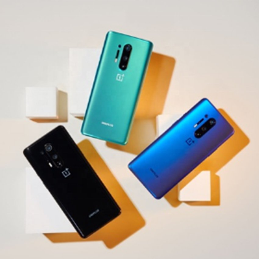 Used Mobile Phones OnePlus 8t 5g 12gb+256gb 512gb Green Silver Android 11 Factory Wholesale Refurbished Smart Phone