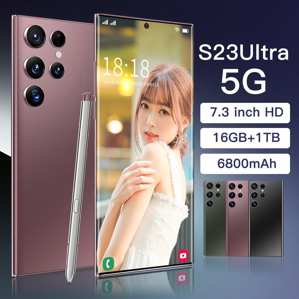 S23 Ultra 5G Fast Charging Smart phones Have Logo and Original Package 6.8 FHD Screen Android 13 Celular Unlocked Mobile Phone