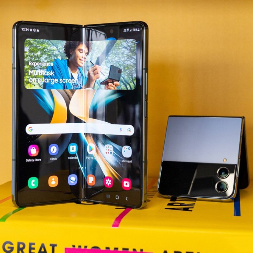 Wholesale For Samsung Galaxy Z Fold4 Fold5 5g Unlocked 256gb 512gb 1tb Us Version Folding Cellphone Used Mobile Phones