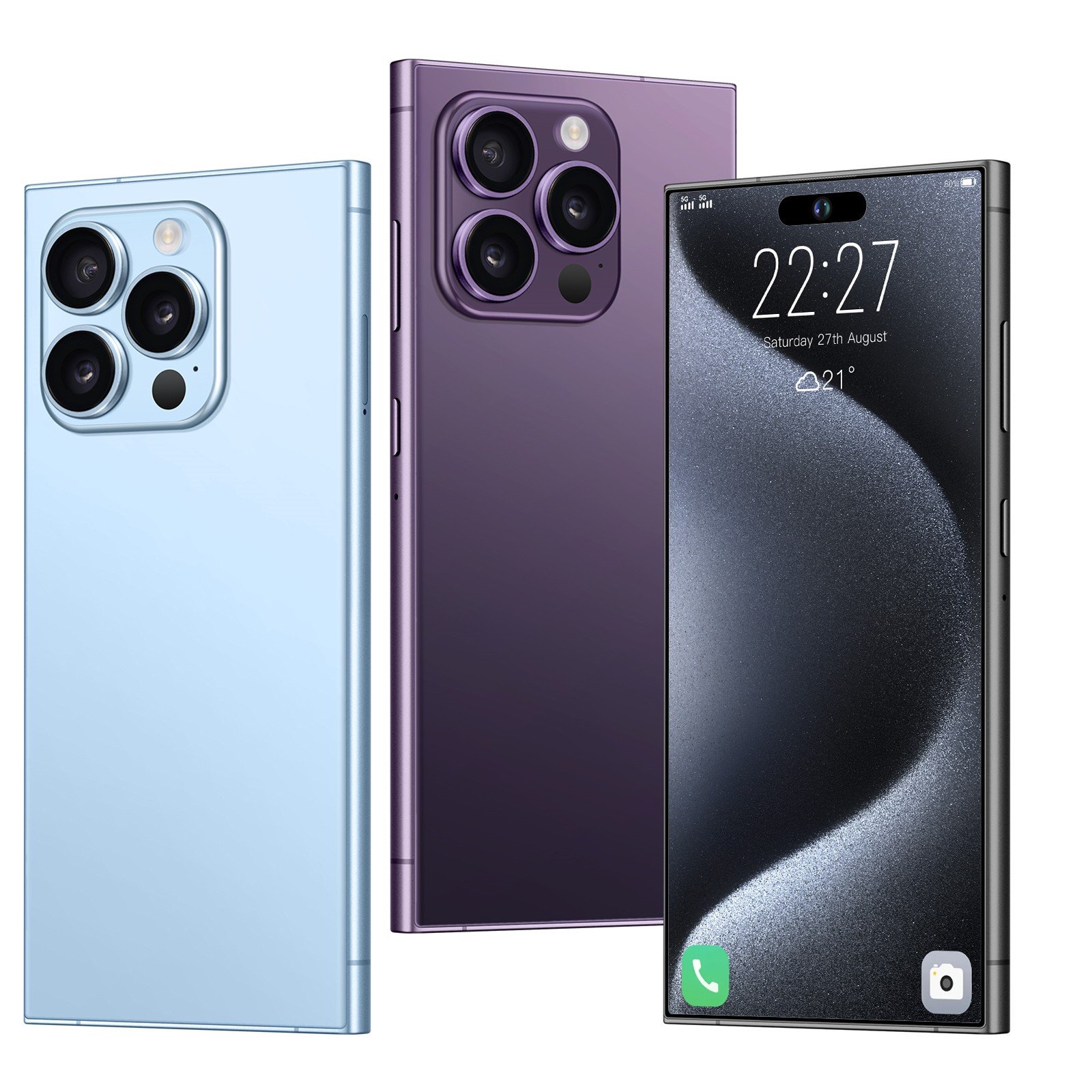 Best Selling original I15 ULTRA 16GB+1TB 7.3 Inch 5G Smartphone 72MP+108MP Android 14 Cell Phone Unlocked Gaming Mobile Phones