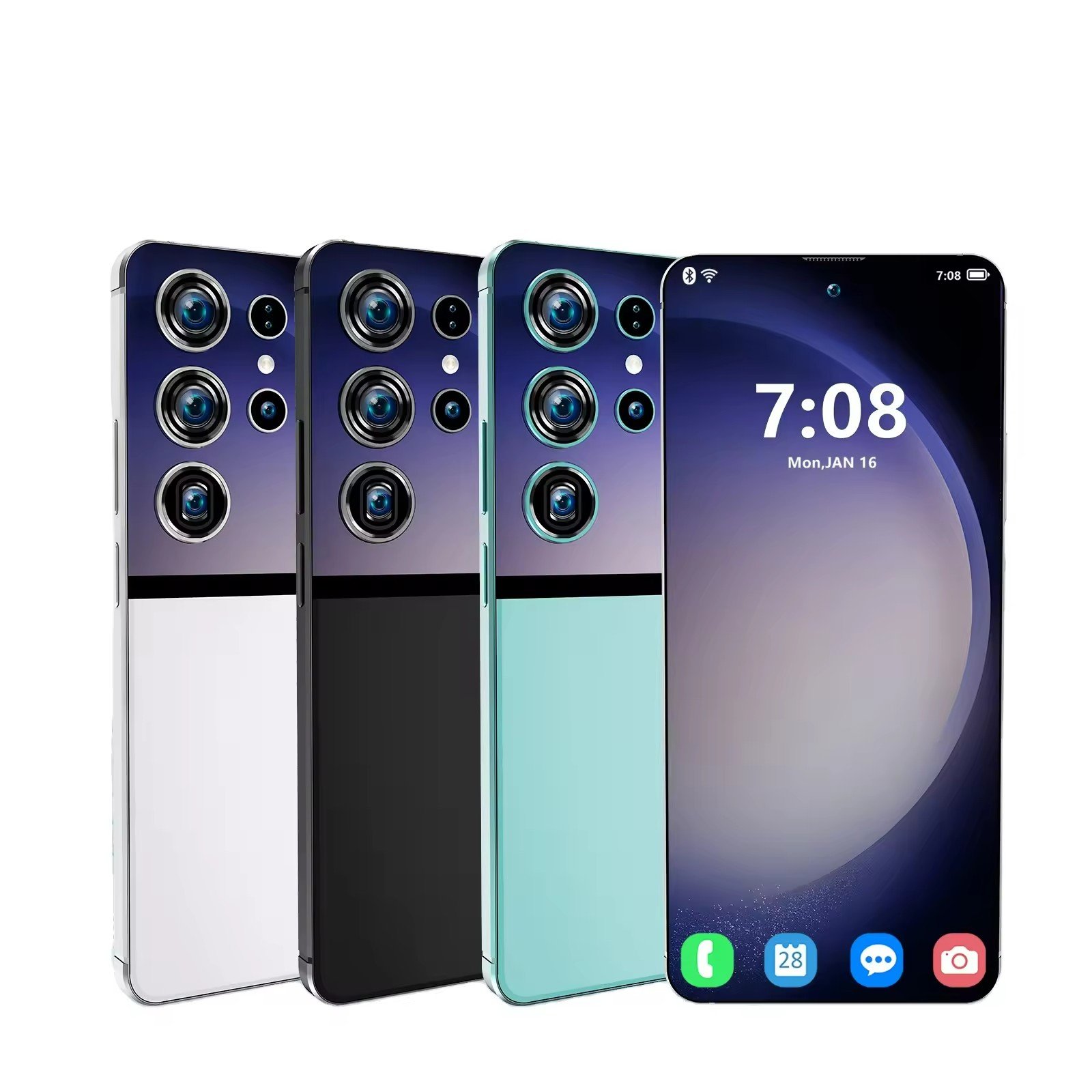 Tecno Spark 10 Pro 5G S25 Ultra+ Android 4K Smartphone with Dual SIM 256GB ROM Wholesale Features for Gaming Global Mobile Phone