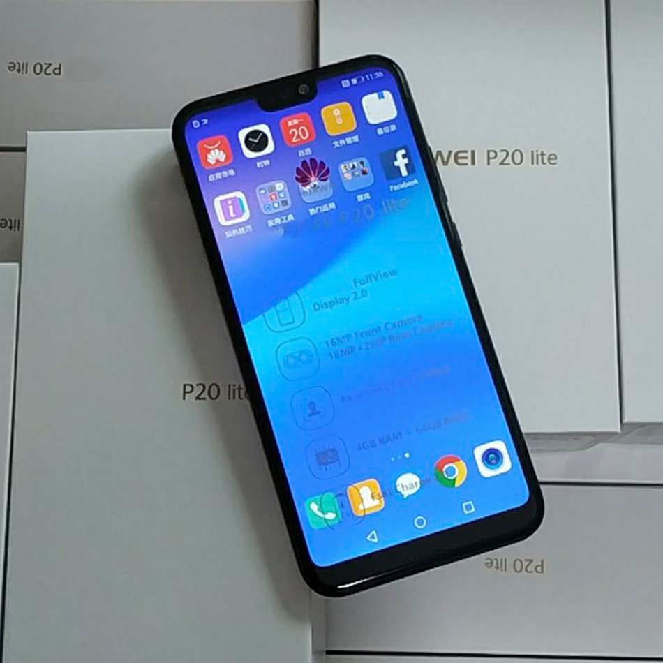Global version 2SIM used mobile phone For Huawei P20 lite 128GB 5.84-inch original smartphone cell phones P30 P40 Pro celulares