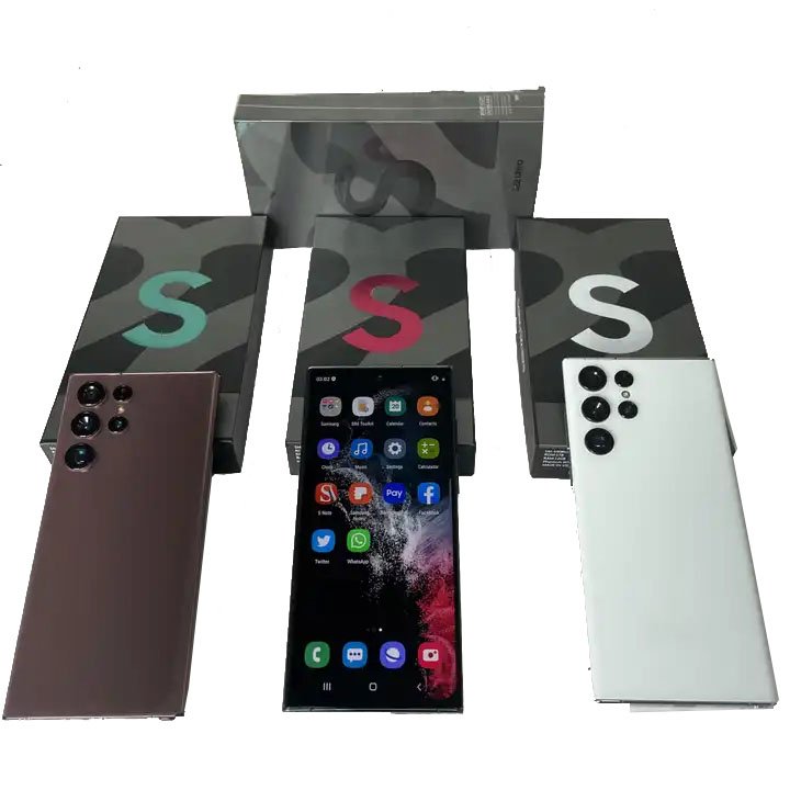 Original 99% New Mobile Phones Used S22 Ultra 128/256G ROM Unlocked Second Hand Android Cellphone For Samsg S22 Ultra