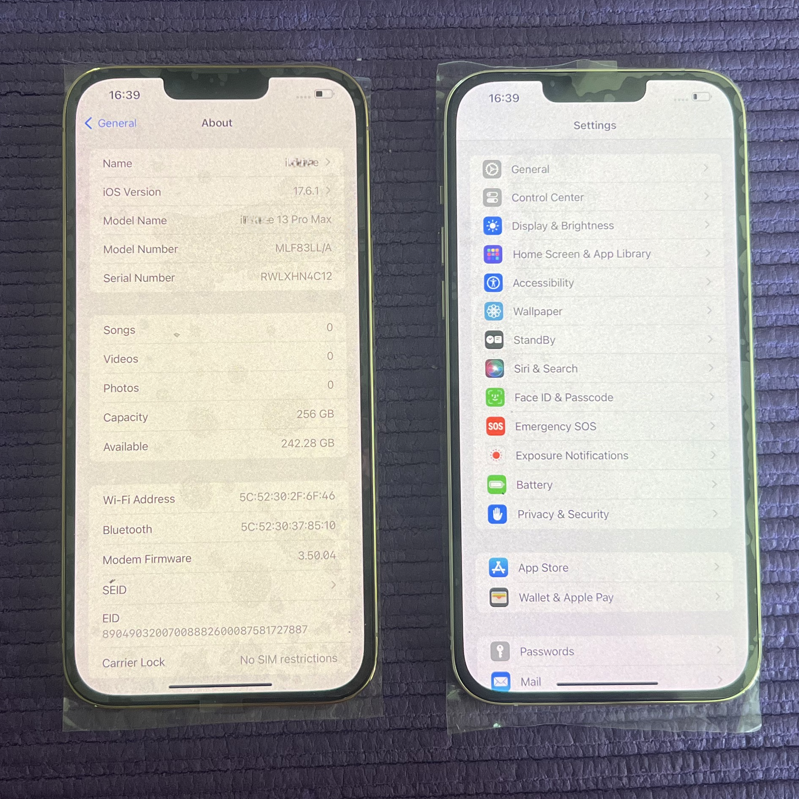 For iphone 13 13pro 13pro max Original A+ Grade 128gb 256gb 99% new Second Hand Mobile Phone for iOS Apple iPhone 15 pro max