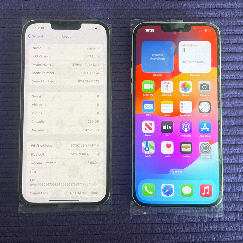 For iphone 13 13pro 13pro max Original A+ Grade 128gb 256gb 99% new Second Hand Mobile Phone for iOS Apple iPhone 15 pro max