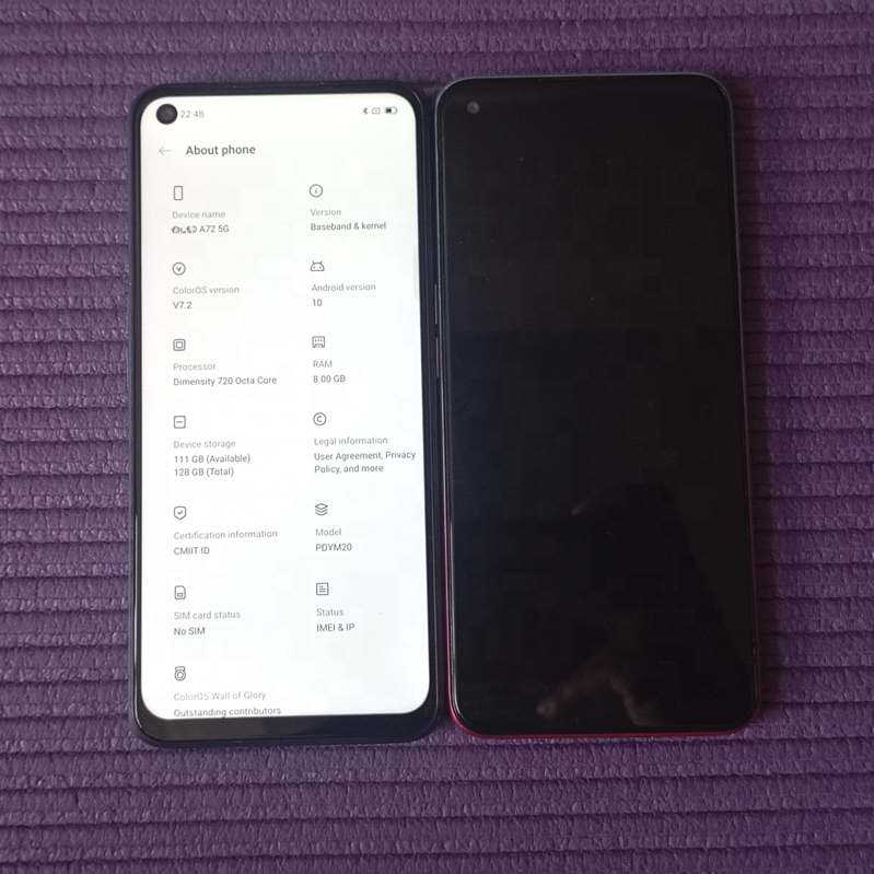Wholesale Original A72 A73 5G Smartphone 6.5 inches Unlocked Phone for OPPO Used Mobile Phone