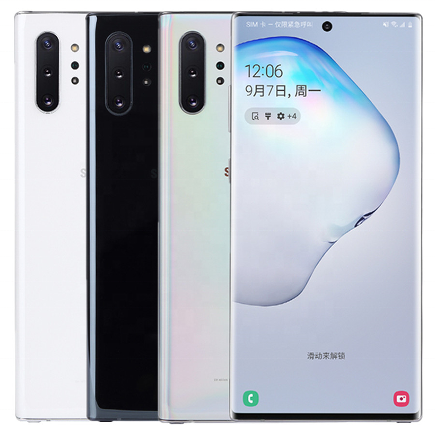 Bulk Original Used Refurbished Galaxy Note 10+ Second Hand Used Phone 128gb For Samsung Note 10 Plus For Sale