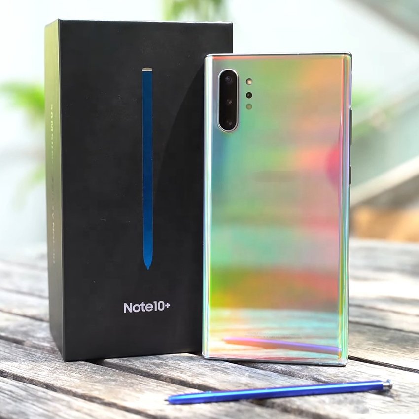 USA Version For Samsung Note10 Plus Used Mobile Phones 12GB+256GB/512GB Large Memory Android Celulares 6.8" OEM LCD Screen