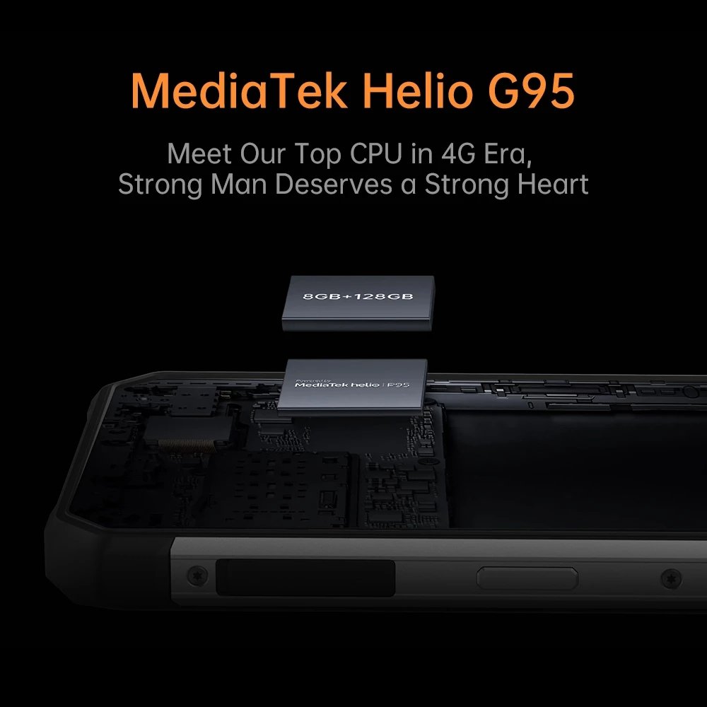 Oukitel WP17 Rugged Smartphone 8GB+128GB 6.78inch FHD+ 8300MAH Android 11 Mobile Phone 64M+16M NFC Cell Phone
