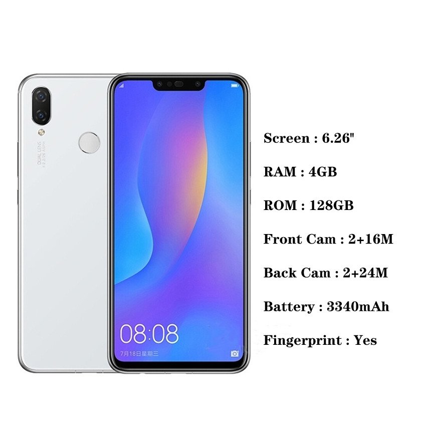 Wholesale Nova 3i 4+128GB 4G LTE global rom telfono smart phone cell phones smartphones mobile phone used