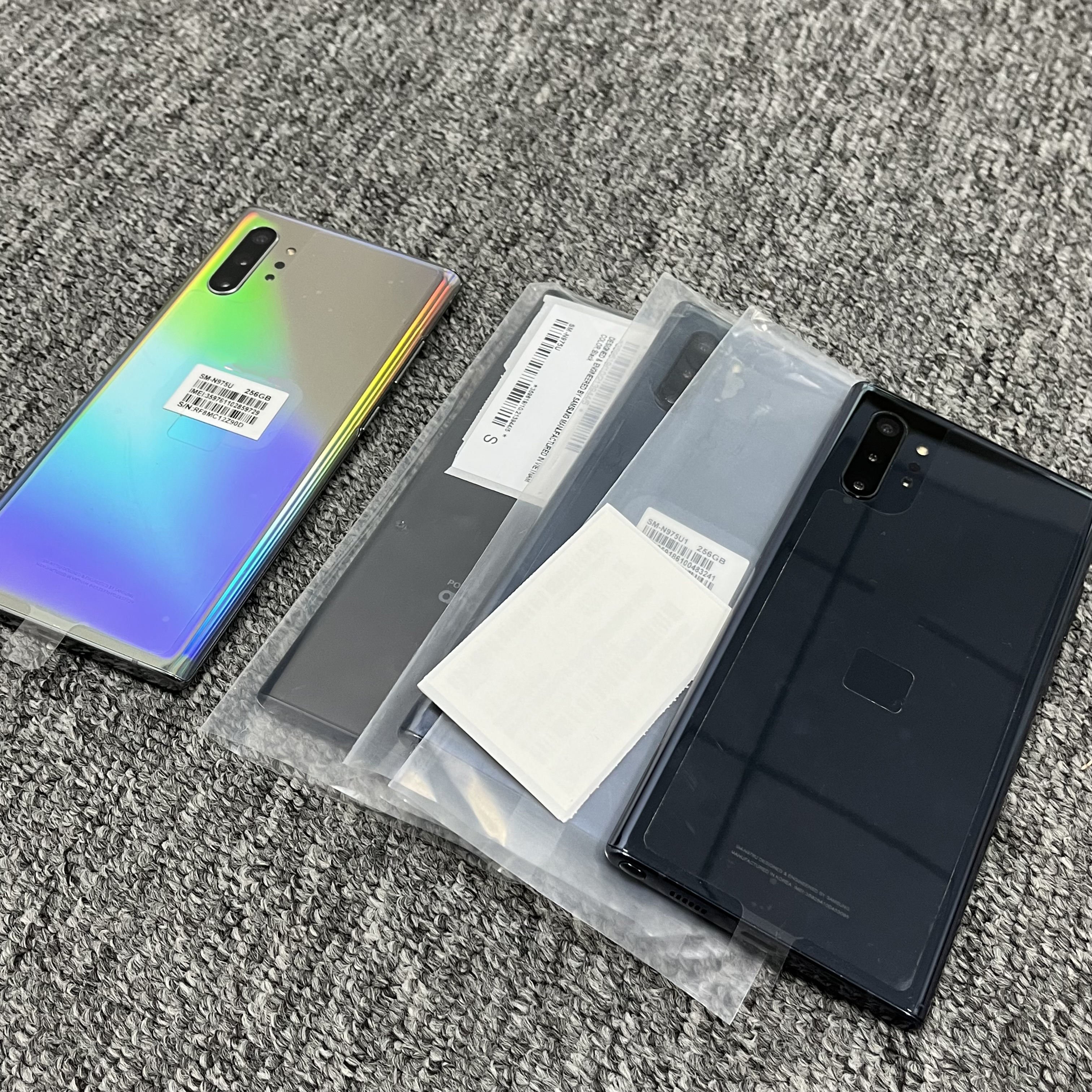 99% New Original used mobile phone for Samsung Galaxy Note 10 plus Dual Sim/Single SIM 256 note 10 plus