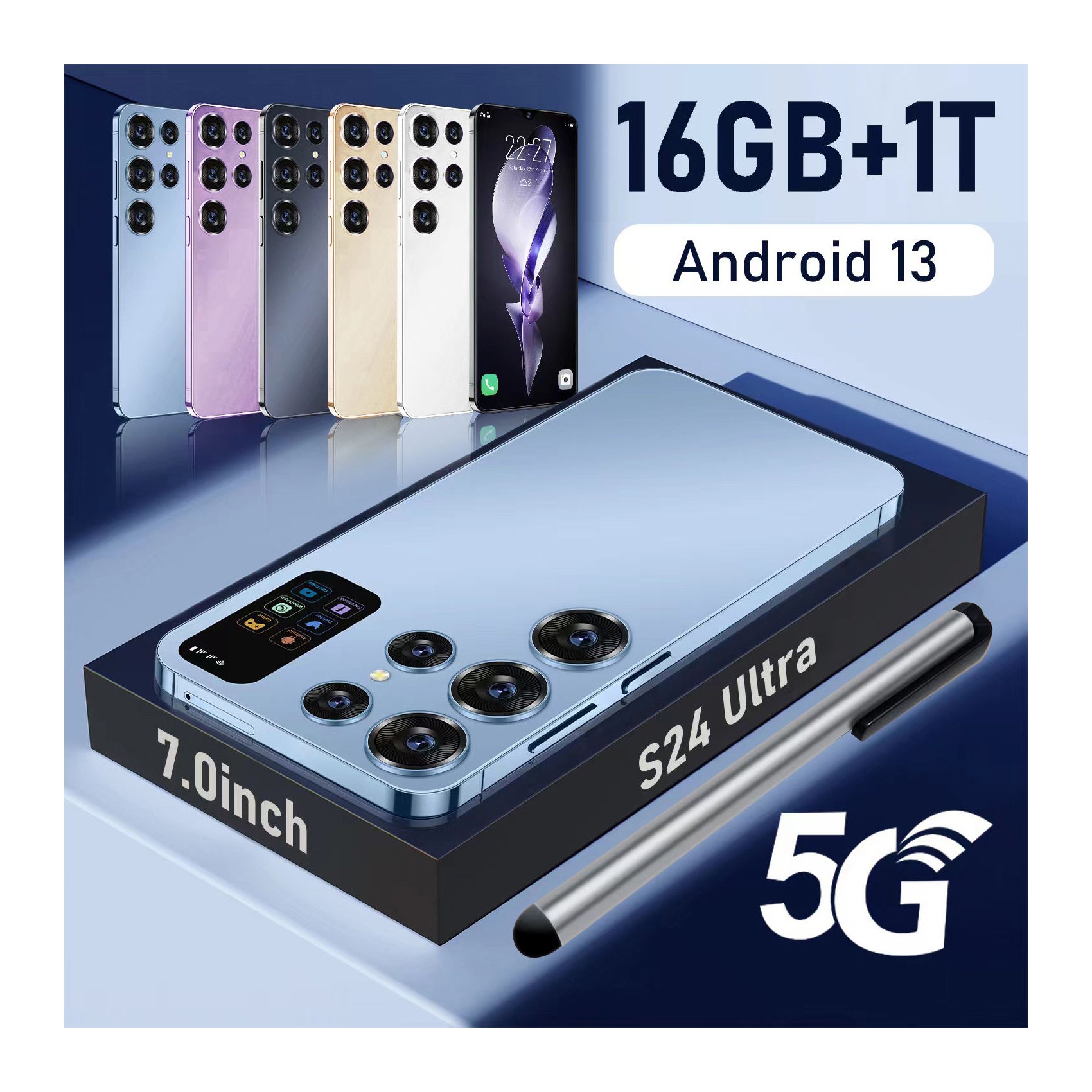 2024 S24 Ultra Android Phone Global Version 16GB+512GB Smartphone Cellphones Original Unlocked 5g Gaming Mobile phones