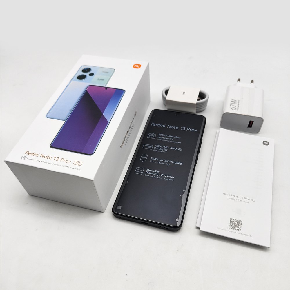 Wholesale Original Used Mobile Phones 6.67 Inch 200mp 5000mah Android Smartphone For Xiaomi Redmi Note 13 Pro+5g