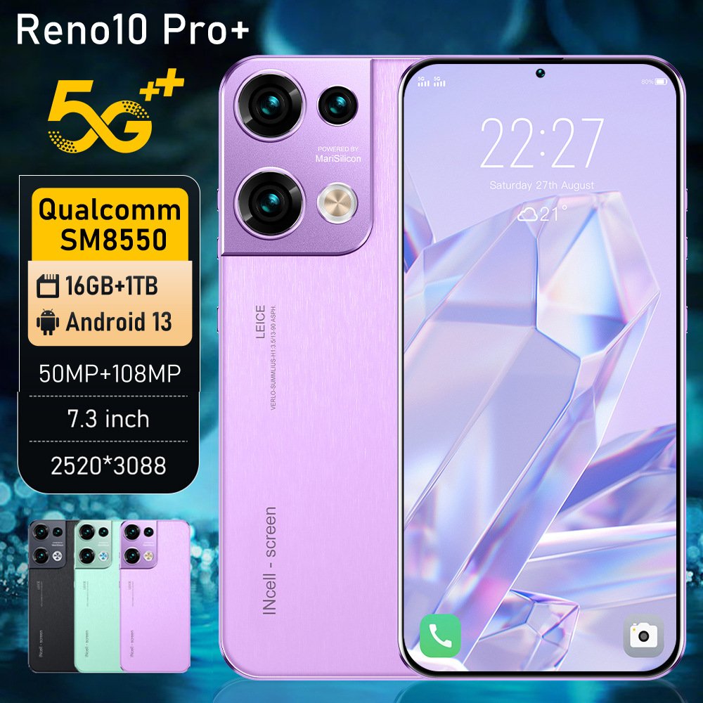 Smart phone Reno10 Pro+ True 4G 7.3 inches 13 million pixels 2+16 Android 8.1