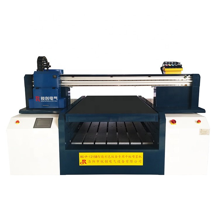 Four nozzles electric lifting single platform high speed Industrial Sheet Metal Flatbed Professional Printer