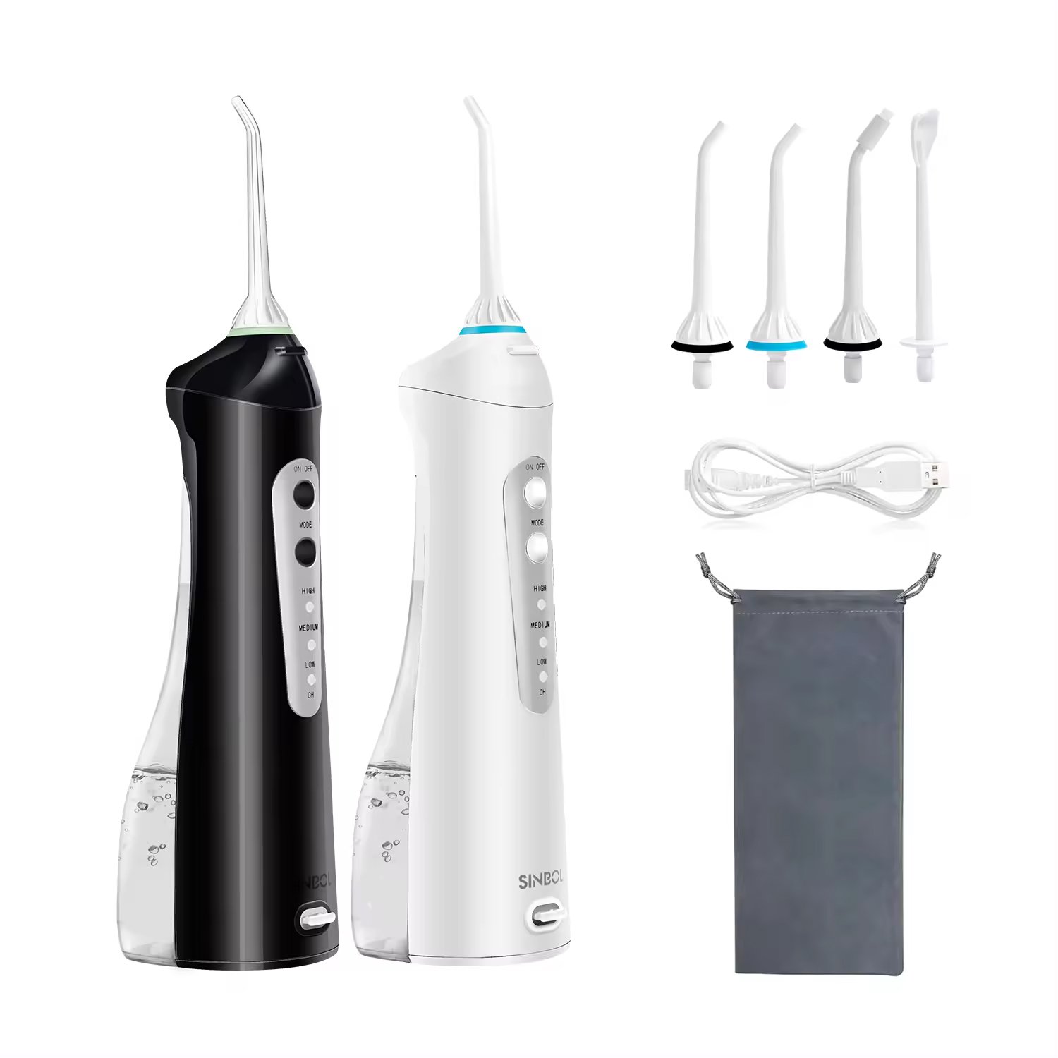 SINBOL High Efficiency Private Label Water Pick Teeth Cleaner Flosser Dental Electric Tooth Cleaning Water Dental Flosser