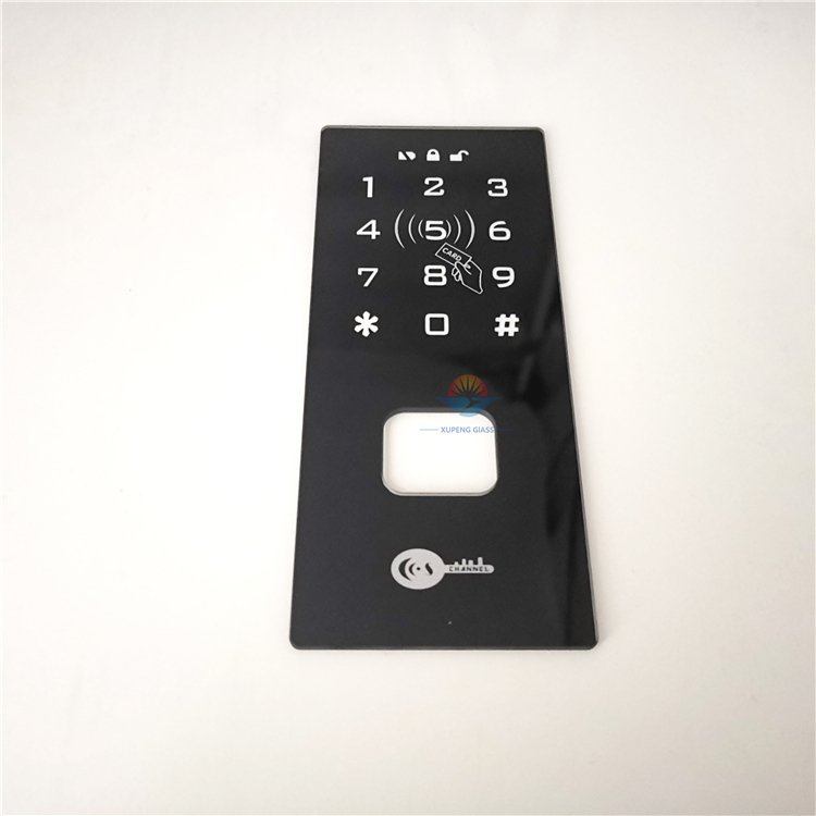 Production custom best-selling Gorilla Glass touch screen capacitive wall switch glass panel silkscreen black white glass panel