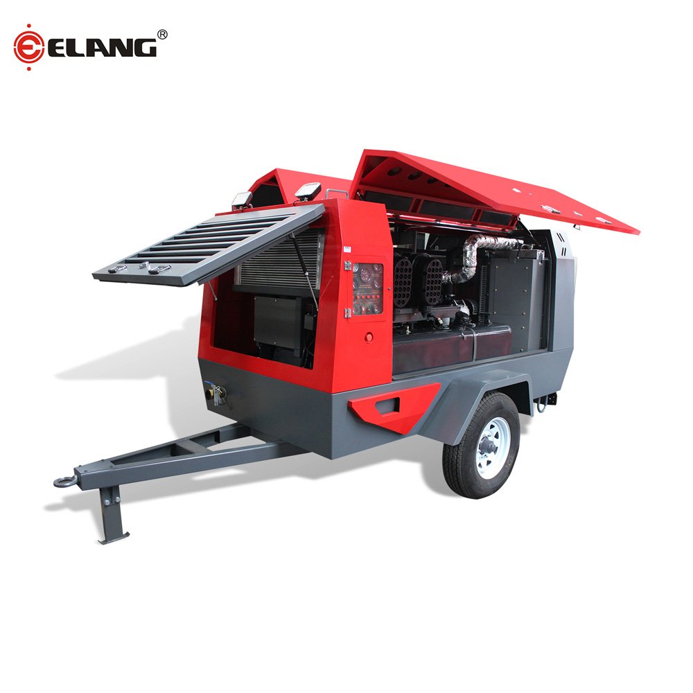 Flexible Diesel Portable Screw Air Compressor for Quarrying Industry