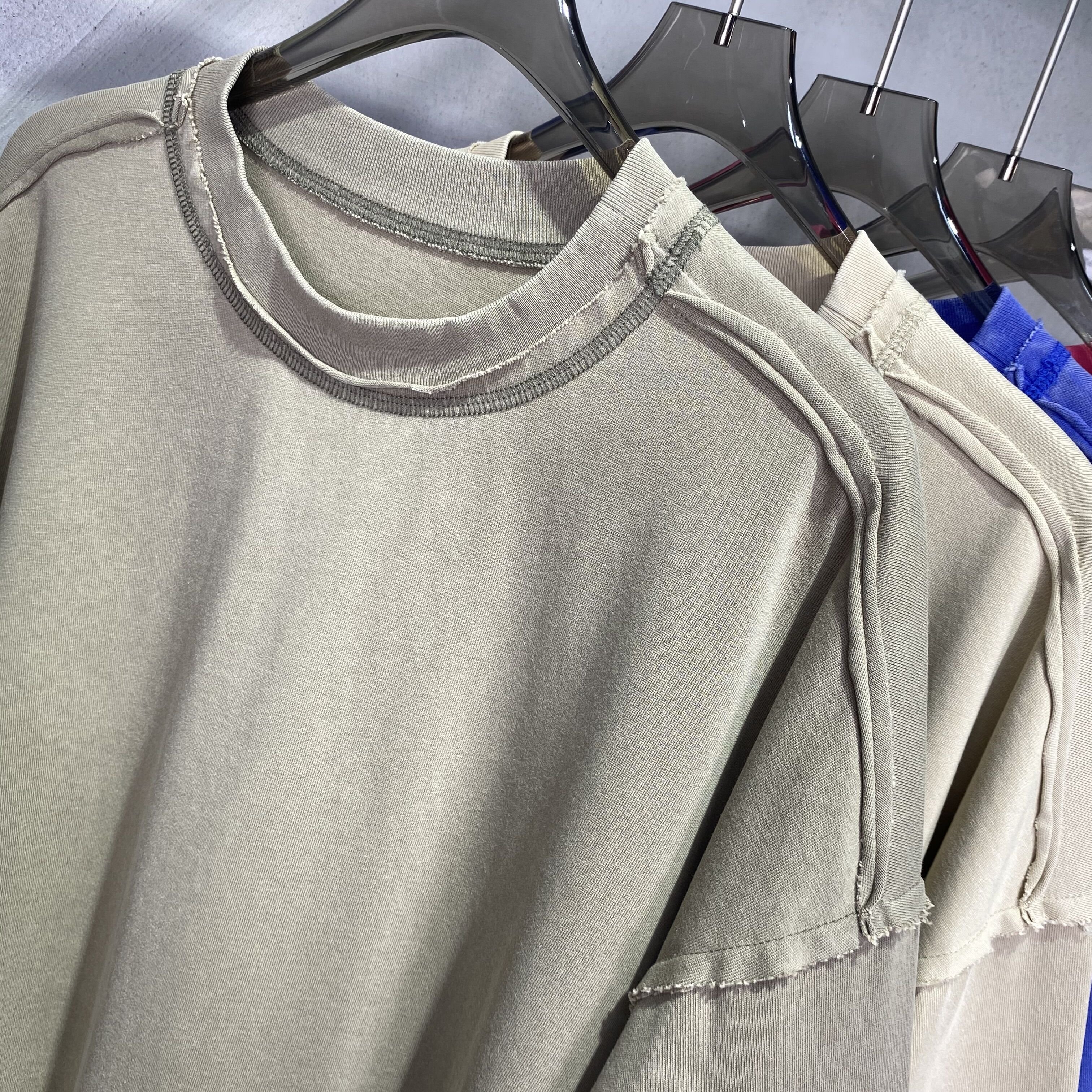 2024 Summer Blank Men's T-shirts 100% Cotton Heavyweight Oversized Tshirt Printing Custom T Shirt