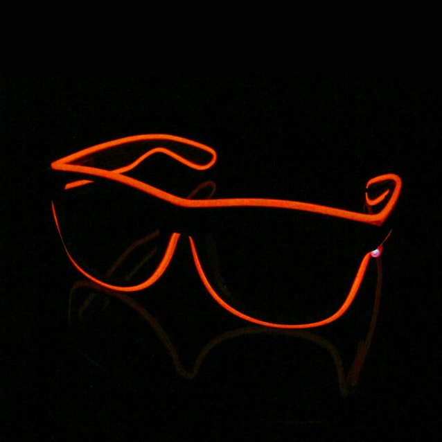 LU-1113 Wholesale El Line Glow Ball Decoration Led Cool Light Neon Party Gift Shining Glasses