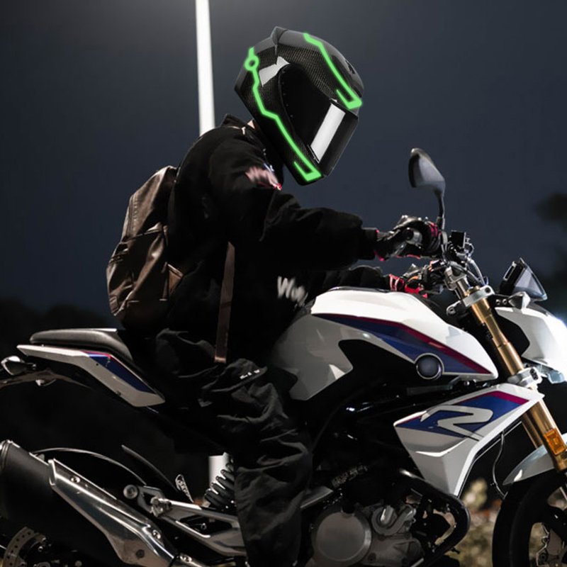 FMT-211 EL Light Tape Safety Glowing Sticker for Motorcycle Helmet LED Sticker with AA Battery Case EL Products