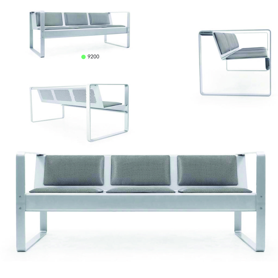 Hot New Products 3/4/5 Seater Aluminum Pu Waiting Room Bench Airport Chair Hospital Waiting Chairs With USB Power Charge