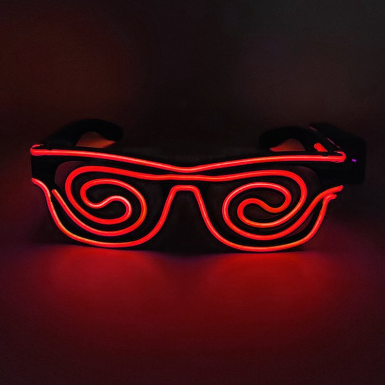 Neon EL Wire LED Glasses Bright Light Festival Party Glow Sunglasses EL Flashing Glasses