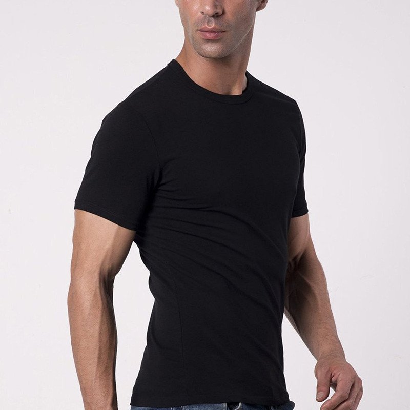 OEM bulk mens 100% cotton turkish t shirts manufacturers custom t shirt black undershirts high quality