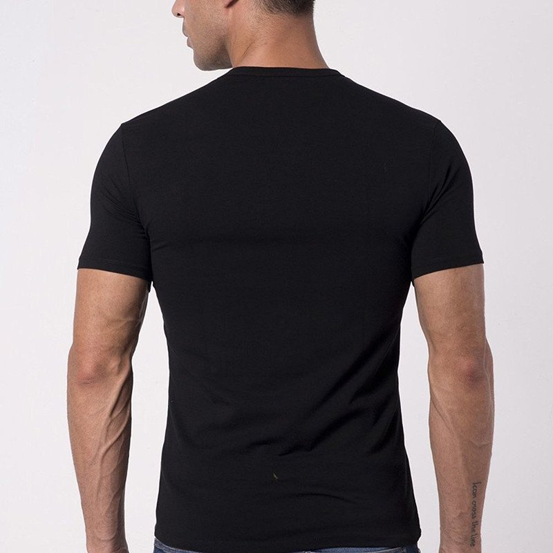 OEM bulk mens 100% cotton turkish t shirts manufacturers custom t shirt black undershirts high quality