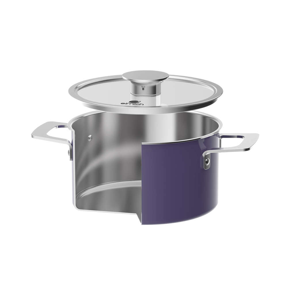 High quality Elmich Hera cookware set EL-8196 size 16,18,22, pan 24cm