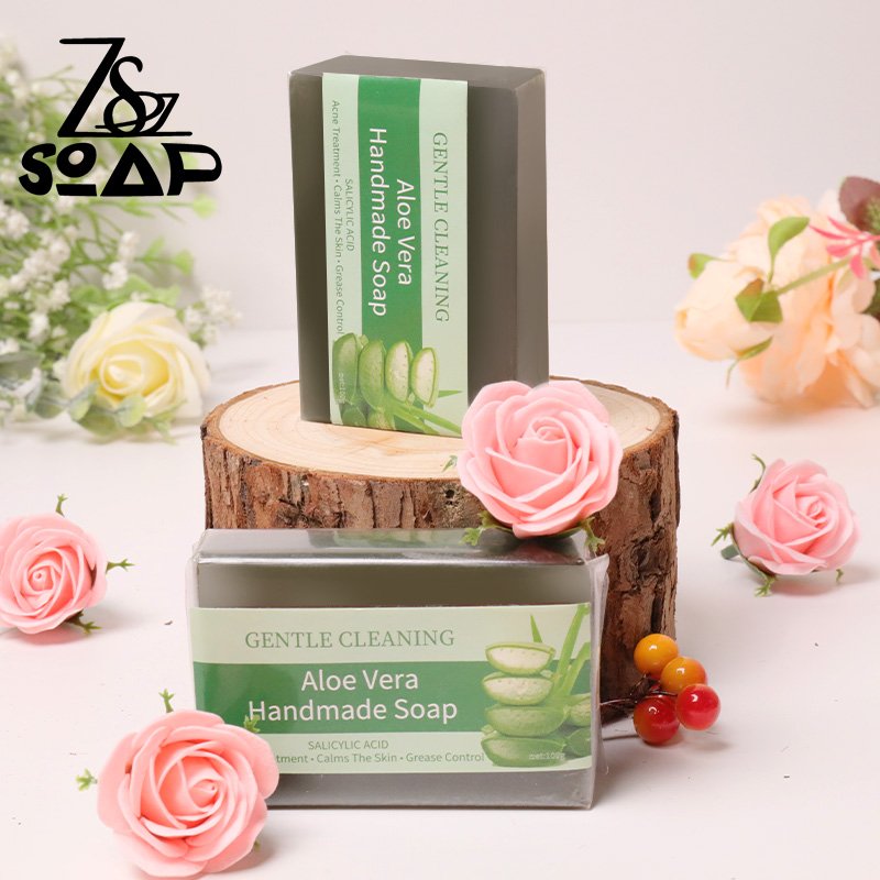 Private Label Natural Soap Beauty Products Aloe Vera Skin Whitening Soap Body Bathing Handmade Bathing Body Soap For Acne & Spa