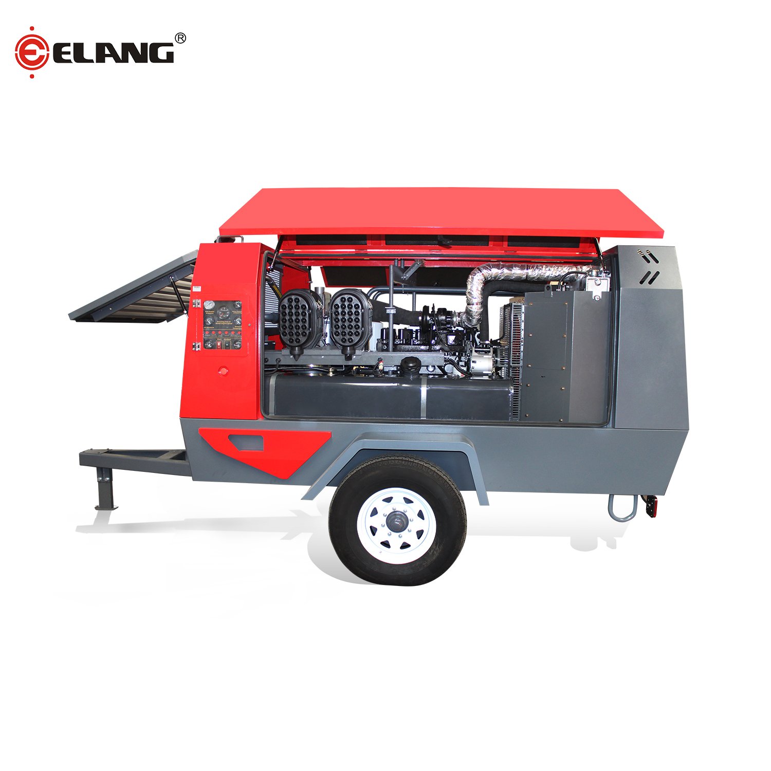 High-Performance Diesel Portable Screw Air Compressor for Construction Industry