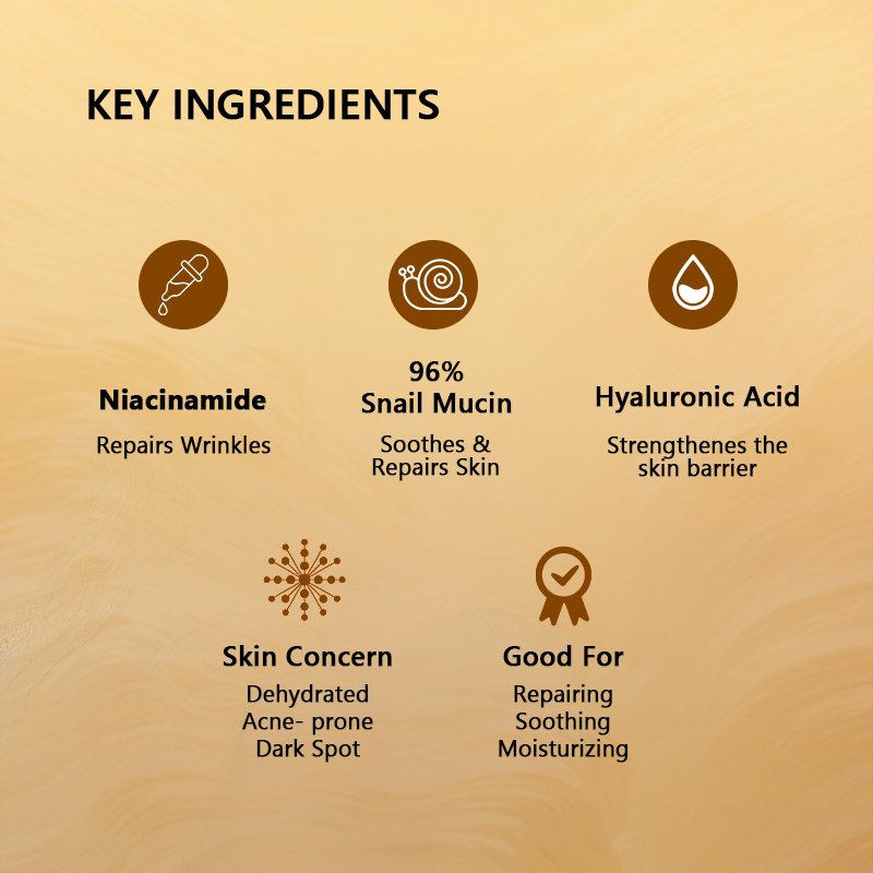 Herbicos Private label Beauty Skin Care Products anti aging brightening Advanced Snail korean skin care sets