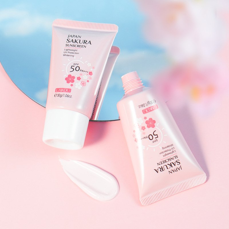 Sunscreen and Sun Protection Cream Vegan and Organic Skin Care Product Beauty Product Sakura Japan Sun Protection Cream