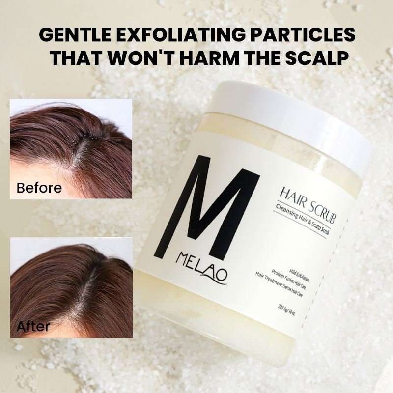 OEM/ODM MELAO Hair Products Treatment Nourishing Detox With Massager Relieve Scalp Discomfort Exfoliate Scrub Hair And Body