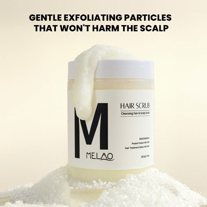 OEM/ODM MELAO Hair Products Treatment Nourishing Detox With Massager Relieve Scalp Discomfort Exfoliate Scrub Hair And Body